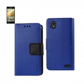 ZTE WARP ELITE FOLIO WALLET CASES-NAVY