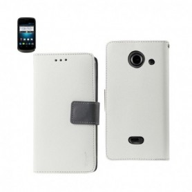 ZTE PRELUDE 2 FOLIO WALLET CASES-WHITE
