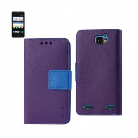 ZTE SONATA 2 FOLIO WALLET CASES-PURPLE