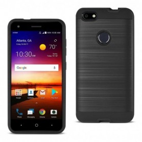 ZTE Blade X/Z965 Hybrid Metal Brushed Texture Case In Black