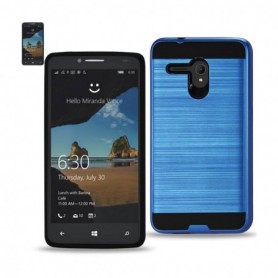 ALCATEL ONE TOUCH FIERCE XL METAL TEXTURE CASES-NAVY