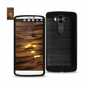 LG V10 METAL TEXTURE CASES-BLACK