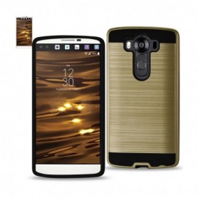LG V10 METAL TEXTURE CASES-GOLD