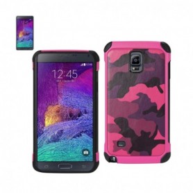 SAMSUNG GALAXY NOTE 4 LEATHER TEXURE CASES-ARMY PINK