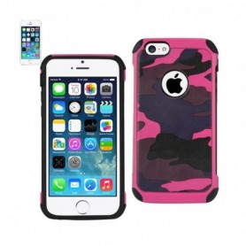 APPLE IPHONE 5/5S/SE LEATHER TEXURE CASES-ARMY PINK