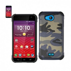 KYOCERA HYDRO WAVE LEATHER TEXURE CASES-NAVY