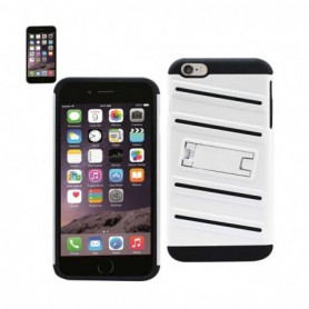 iPhone 6S Plus/ 6 Plus Hybrid Fishbone Case With Kickstand In Black White