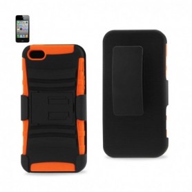 APPLE IPHONE 5/5S/SE HOLSTER CASES-BLACK ORANGE
