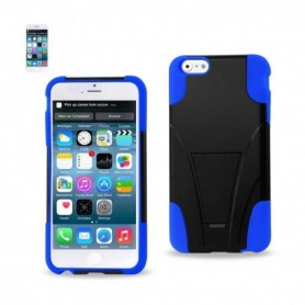 iPhone 6S/ 6 Plus Hybrid Heavy Duty Case With Kickstand In Navy Black
