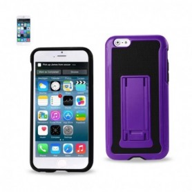 APPLE IPHONE 6/6S PLUS KICKSTAND CASES-BLACK PURPLE