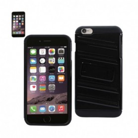 iPhone 6S Plus/ 6 Plus Hybrid Fishbone Case With Kickstand In Black