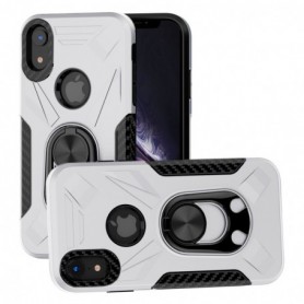 APPLE IPHONE XR Case with Ring Holder In Siliver