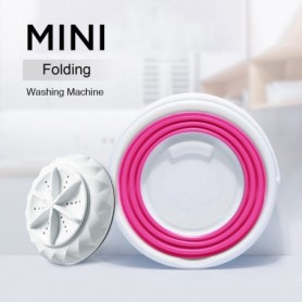 Portable Mini Lightweight Turbo Washing Machine In Pink