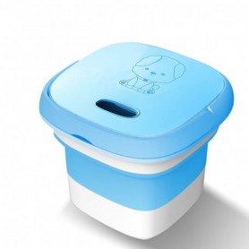 Semi-automatic Folding Mini Portable Washing Machine, Portable Mini Turbo In Blue