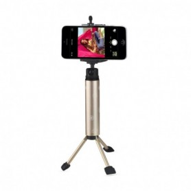 SELFIE MONOPOD STICK UNIVERSAL TRIPOD MINI PHONE HOLDER IN GOLD