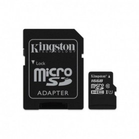 KINGSTON CANVAS SELECT CLASS 10 MICROSD 16GB WITH SD ADAPTER
