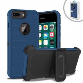 APPLE IPHONE 8 PLUS 3-In-1 Hybrid Heavy Duty Holster Combo Case In Navy
