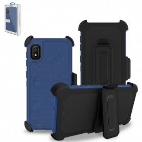 SAMSUNG GALAXY A10E 3-In-1 Hybrid Heavy Duty Holster Combo Case In Navy