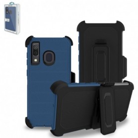 SAMSUNG GALAXY A30 3-In-1 Hybrid Heavy Duty Holster Combo Case In Navy