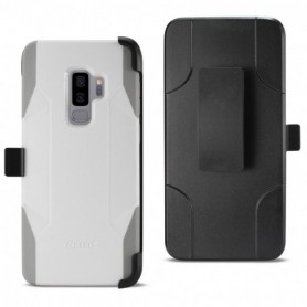 Samsung Galaxy S9 Plus 3-In-1 Hybrid Heavy Duty Holster Combo Case In Ivory