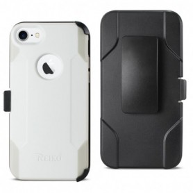 iPhone 7/8/SE2 3-In-1 Hybrid Heavy Duty Holster Combo Case In Ivory
