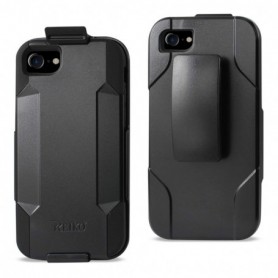 iPhone 7/8/SE2 3-In-1 Hybrid Heavy Duty Holster Combo Case In Black