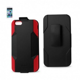 APPLE IPHONE 6/6S PLUS 3IN1 HOLSTER COMBO-RED BLACK
