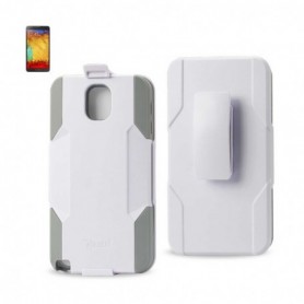 SAMSUNG GALAXY NOTE 3 3IN1 HOLSTER COMBO-GREY WHITE