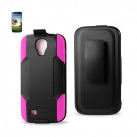 SAMSUNG GALAXY S4 3IN1 HOLSTER COMBO-HOT PINK BLACK