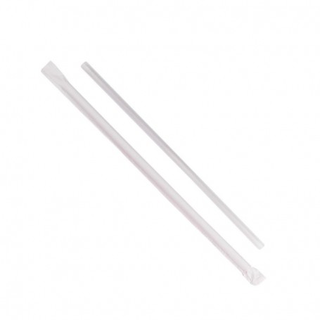 7 3/4" WRAPPED JUMBO STRAW 24BX