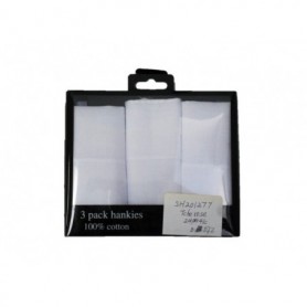 3 pc Handkerchief White