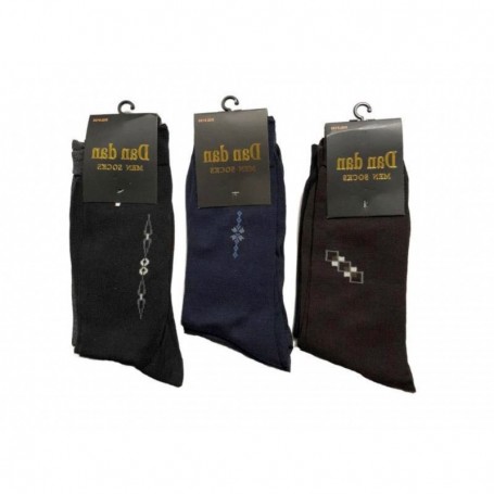 2 pr Men's Jacquard Dress Socks Set (60/240/c)