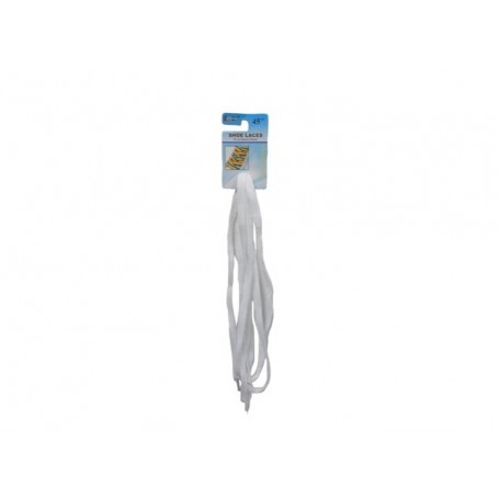 Pair 45" Flat Shoe Laces White (24/480/c)