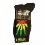 3 pr Men's Crew Socks Set Marijuana 9-11 (20/80/c)