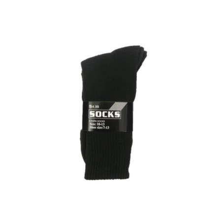 3 pr Men’s Crew Socks Black Set