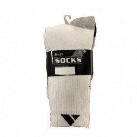 3 pr Men's Crew Socks Set Triangle 9-11 (20/80/c)