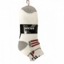 3 pr Men's AnkJe Socks Set Stripes-Angles 10-13 (20/80/c)