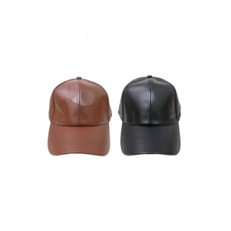 PU Leather Baseball Cap (36/144/c)