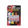 6 pr 100cm Round Shoelaces 3 colors (24/480/c)
