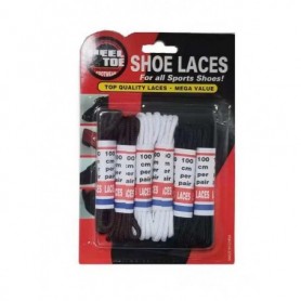 6 pr 100cm Round Shoelaces Mix (24/480/c)