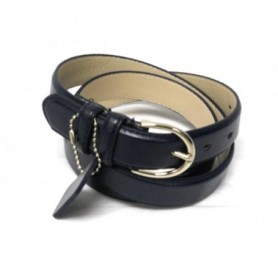 1" Ladies Leather Belt Navy Blue