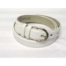 1" Ladies' Leather Belt White