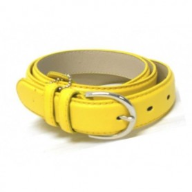 1" Ladies' Leather Belt Yellow