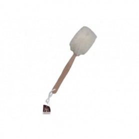 15" Wood Handle Back Mesh Sponge (24/144/c)