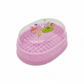 5.5"x4.25" Covered & Straining Soap Dish (36/216/c)