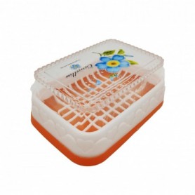 5-1/4" x 3-3/4"x2" Covered Straining Soap Box (48/216/c)