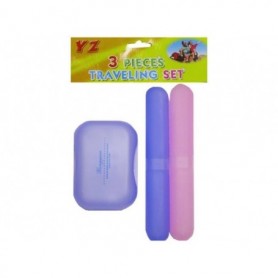 3 pc TB Holder & Soap Dish Set (36/72/c)