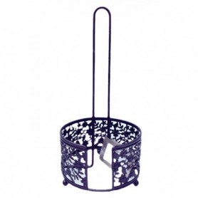 13" Coffee Painted Paper Towl Stand (36/c)