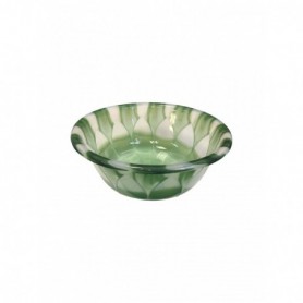 11-3/4" Plastic Basin Transparent Lotus (48/c)