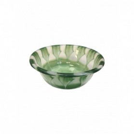 12-3/4" Plastic Basin Transparent Lotus (48/c)